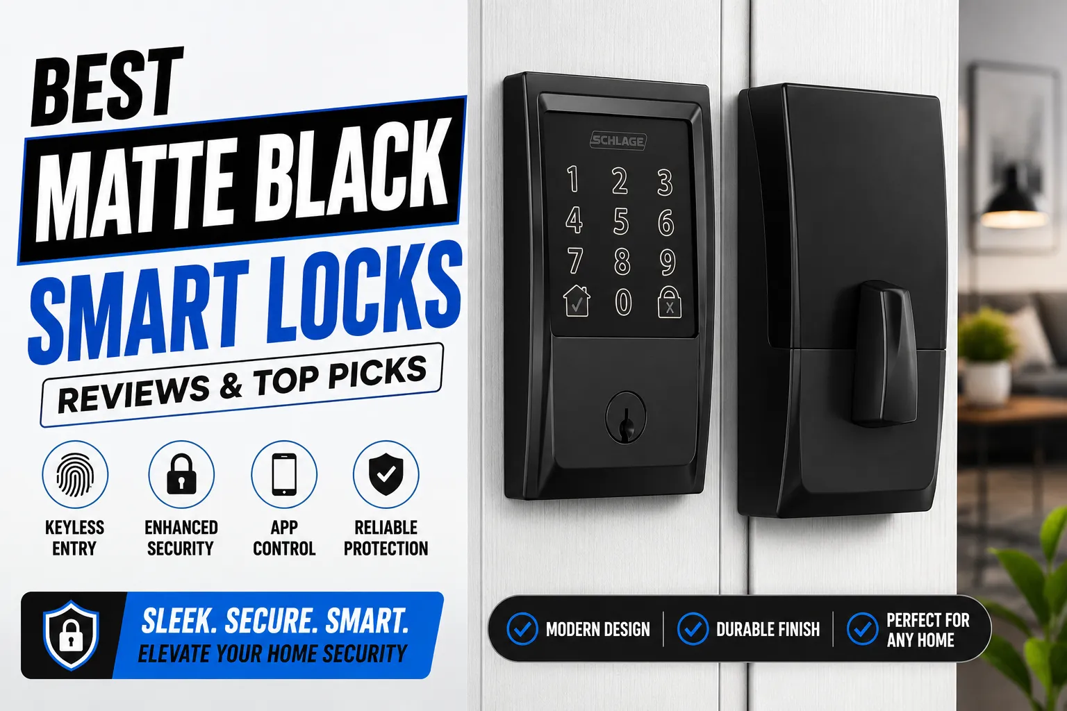 Best Matte Black Smart Locks