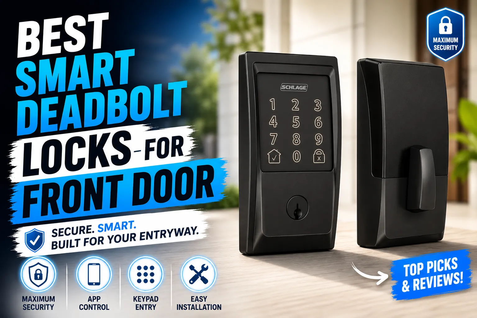 best smart deadbolt locks for front door